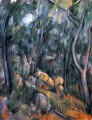 Forêt près des grottes rocheuses au dessus du Château Noir Paul Cézanne